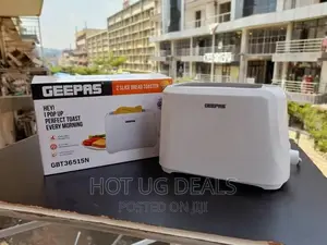 Geepas Bread Toaster, White, GBT36515
