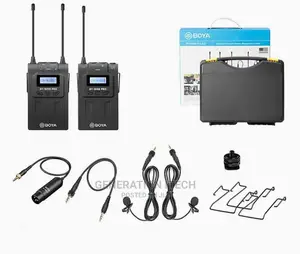 BOYA WM8 Pro- UHF Wireless Lavalier Microphone System