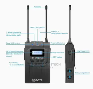 BOYA WM8 Pro- UHF Wireless Lavalier Microphone System