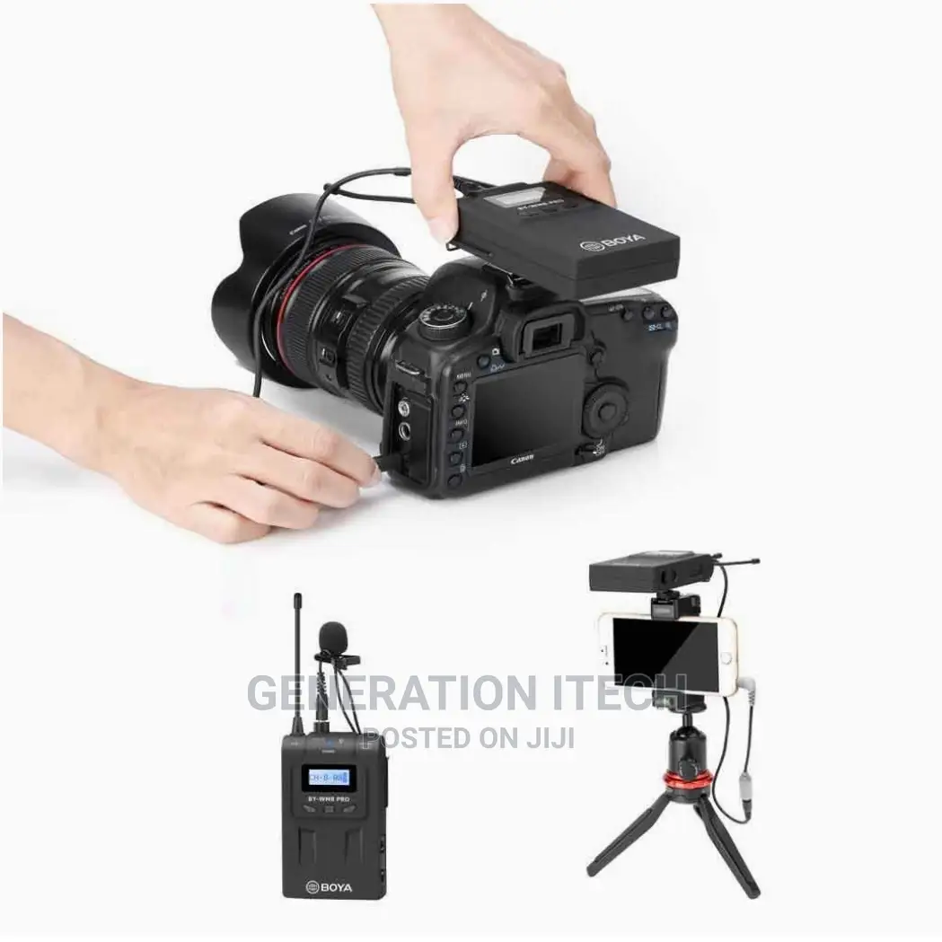 BOYA WM8 Pro- UHF Wireless Lavalier Microphone System