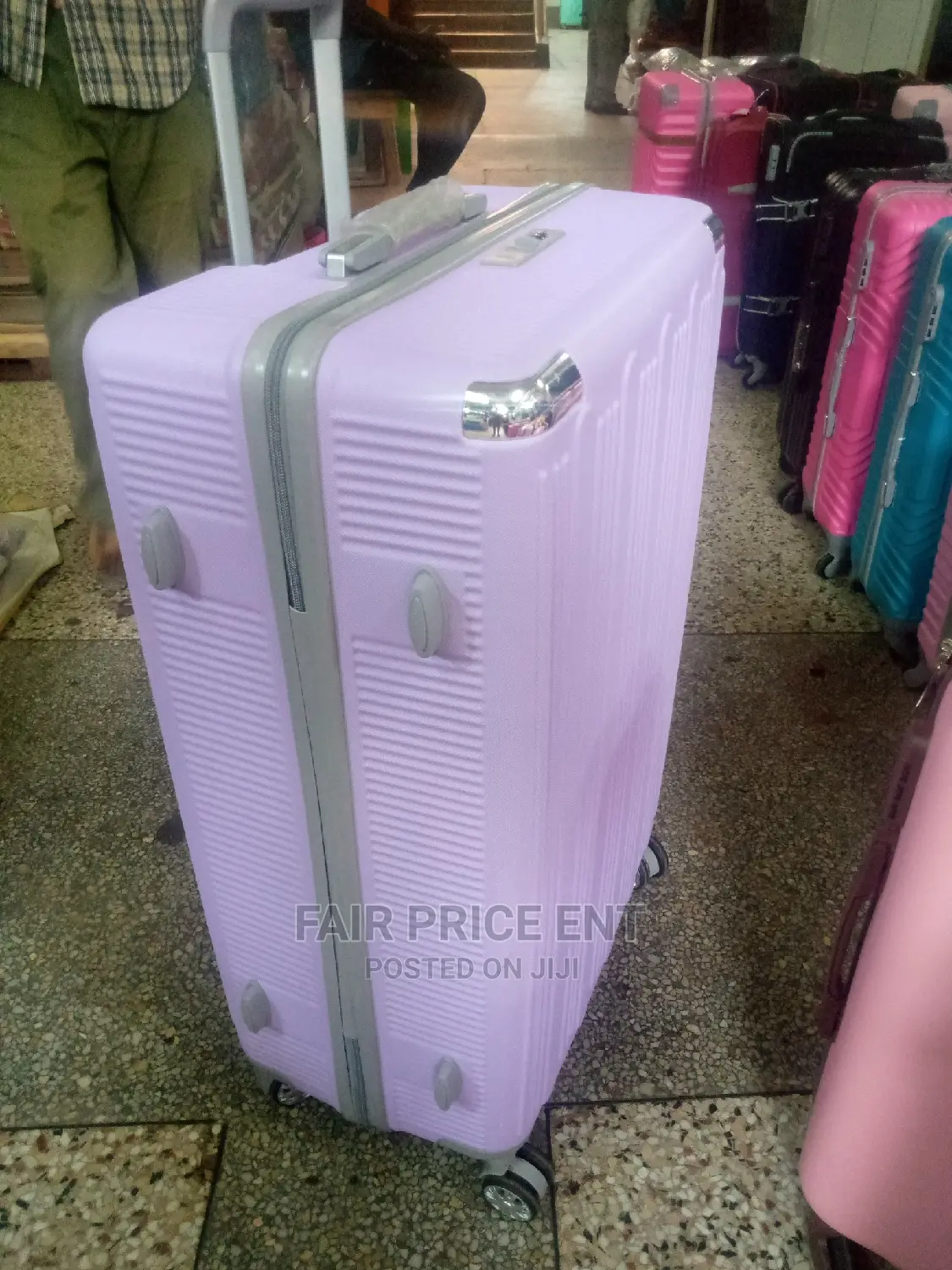 Original Plastic Suitcases.Medium ( Purple)