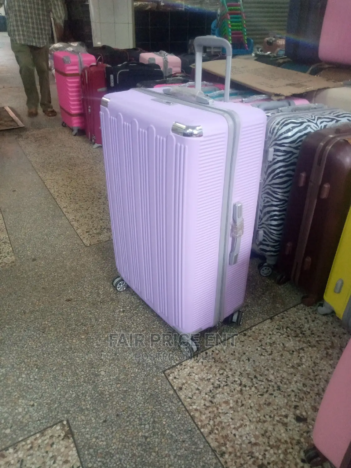 Original Plastic Suitcases.Small .( Purple)