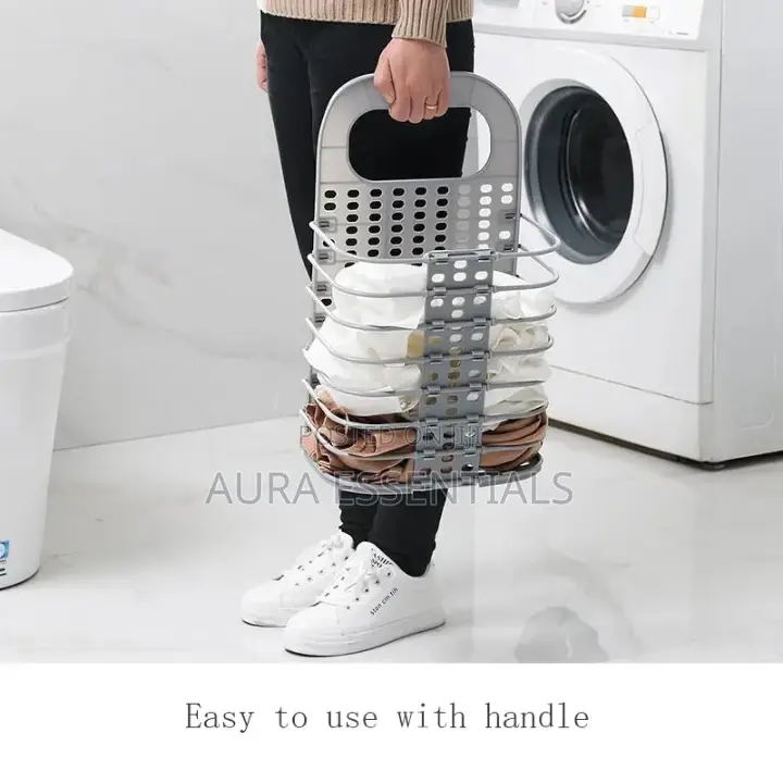 Wall Mounted Folding Laundry Basket