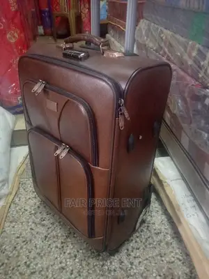 Leather Suitcases Original.Medium ( Brown)