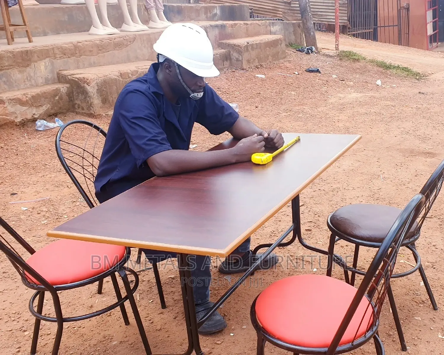 Chairs and Long Stools Tables Available