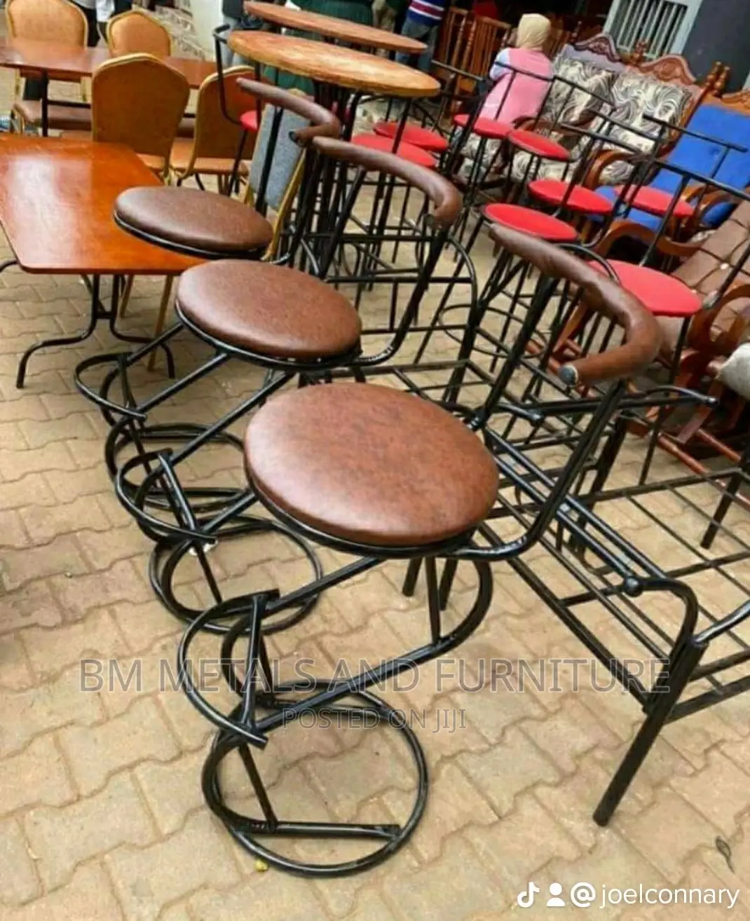 Chairs and Long Stools Tables Available