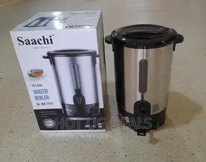 Saachi 15 Litre Hot Water Boiler Tea Urn – Black,Silver