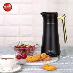 Regal 1L Stainless Steel Thermos Bottle Travel Flask- Black