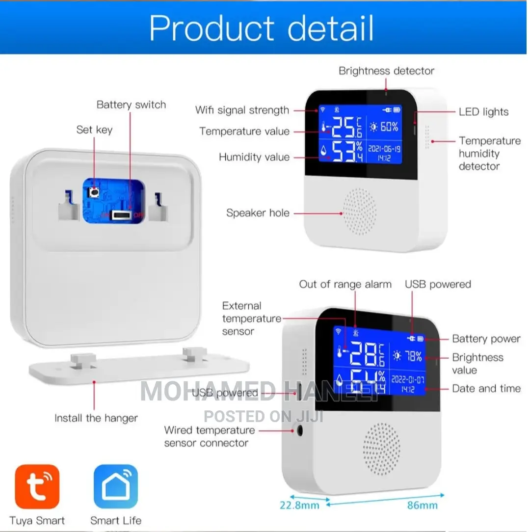 Smart Wifi Temperature and Humidity Wifi Data Logger