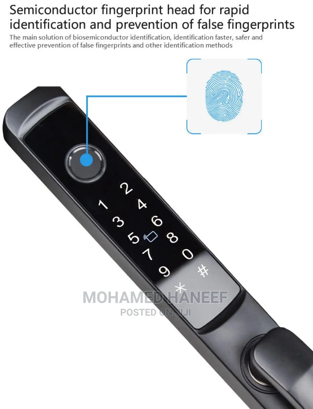 Biometric Access Control Sliding Door Lock