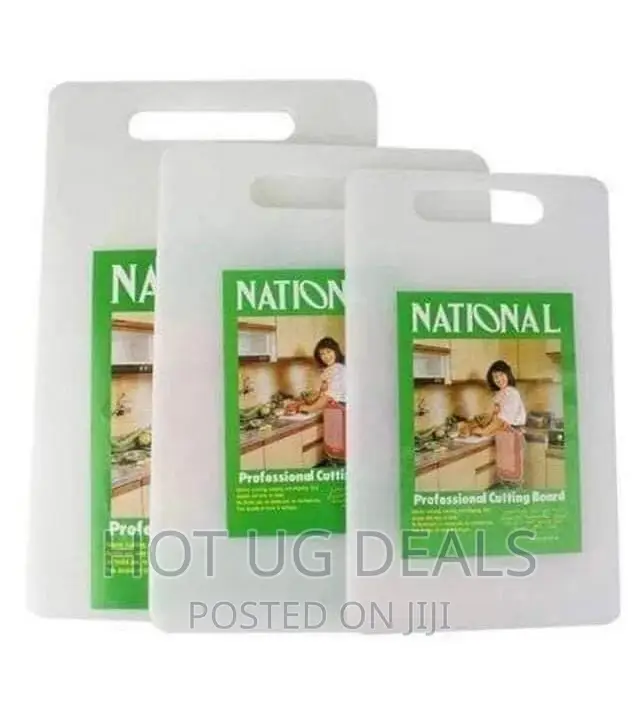 Set of 3pcs of Plastic Chopping Board (L,M,S) - White