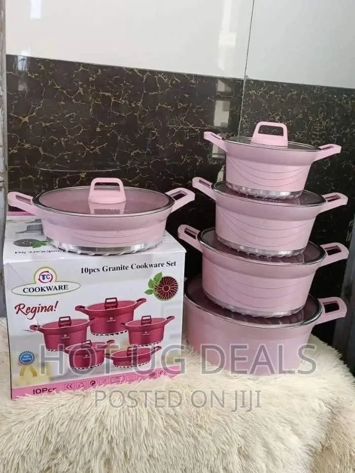 Regina 10 PCS Granite Non-Stick Cookware – Multi-Colours