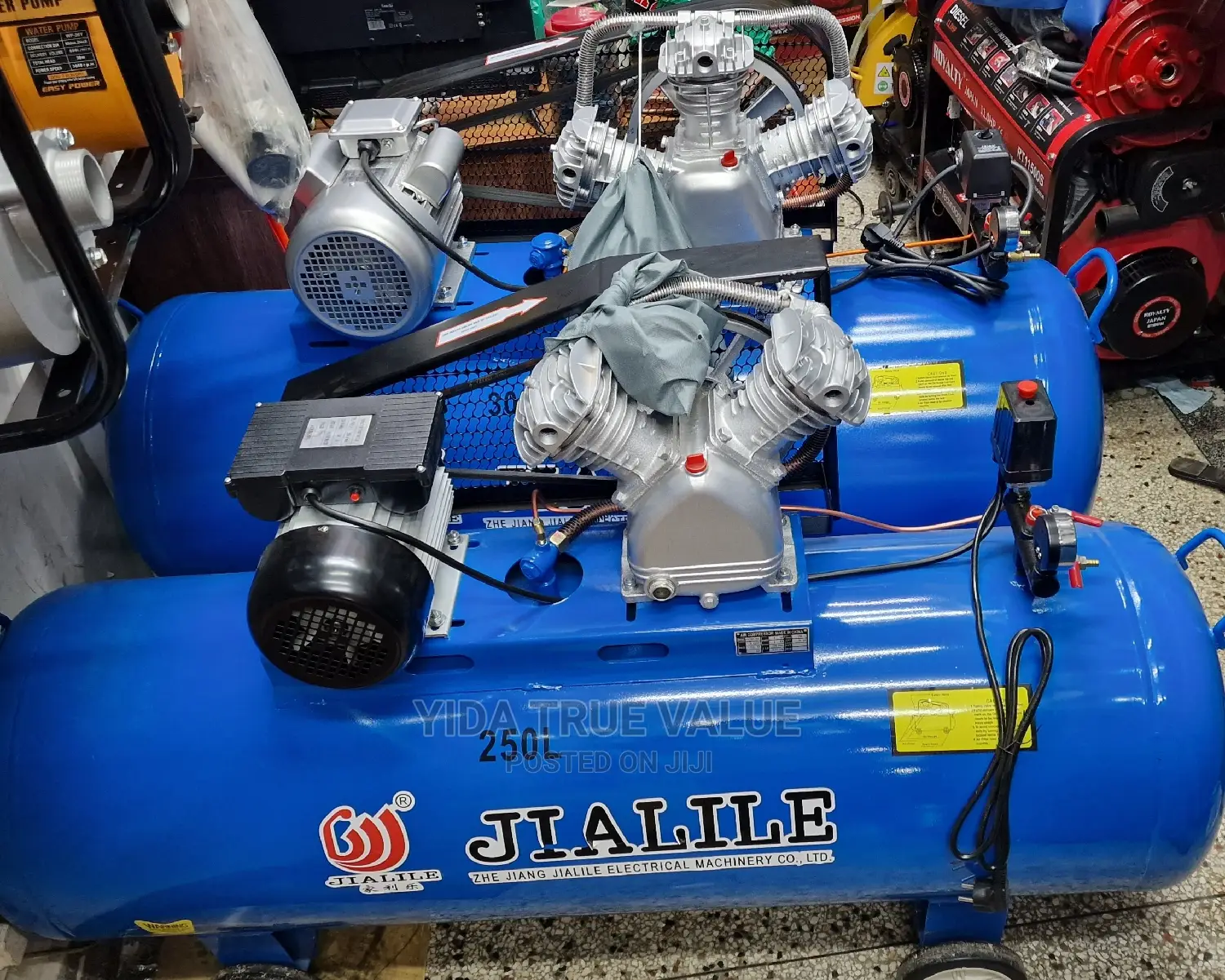 Air Compressor 300litres Heavy Duty 3 Piston Head