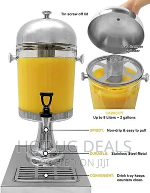 8 Litre Water Jug, Juice Dispenser Can Storage -Color Varies