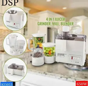 DSP 4 In 1 Glass Food Processor, Extractor,Mixer, Blender