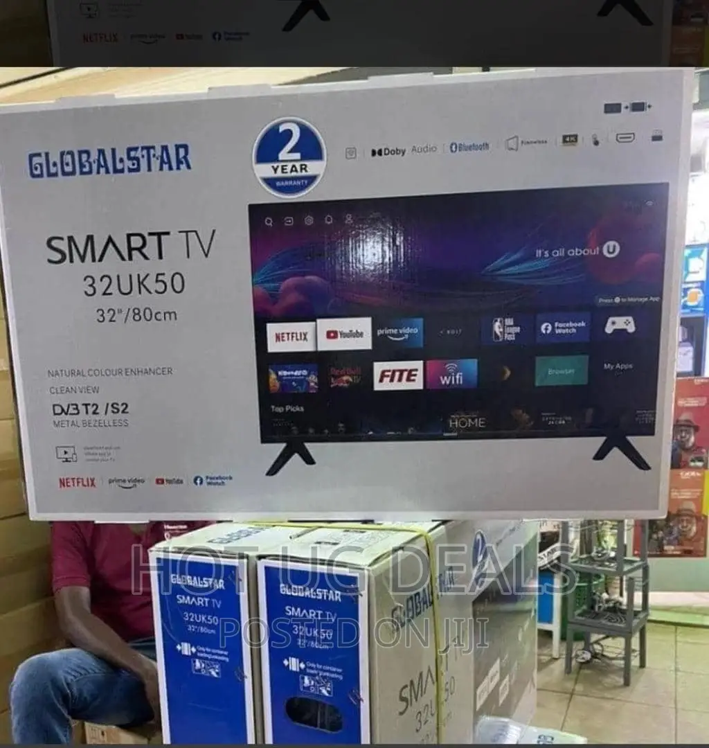32inch Globalstar Smart Andriod Framless Tv With Bluetooth