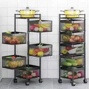 5tiers Rotating Storage Kitchen Rack