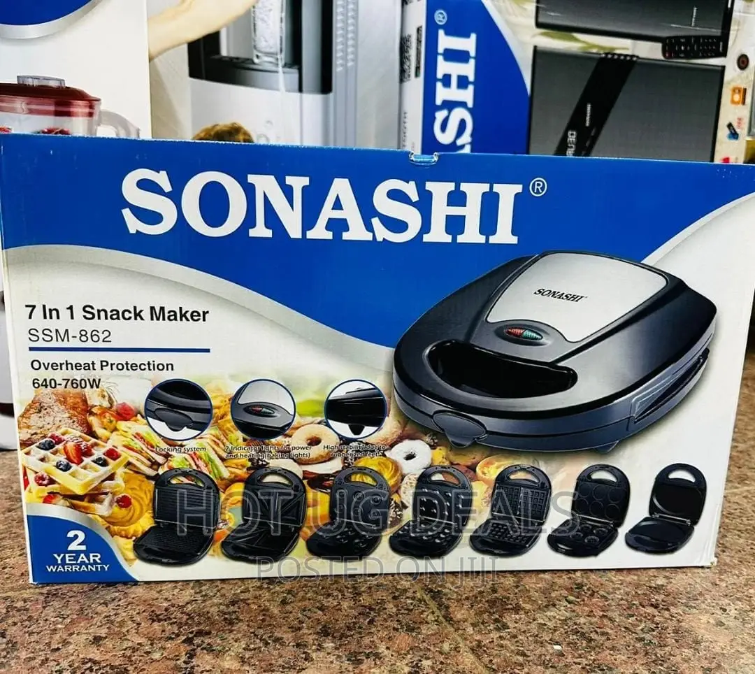 Electro Master 7 in 1 Snack Maker | EM-MSM-1130- Black