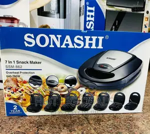 Electro Master 7 in 1 Snack Maker | EM-MSM-1130- Black