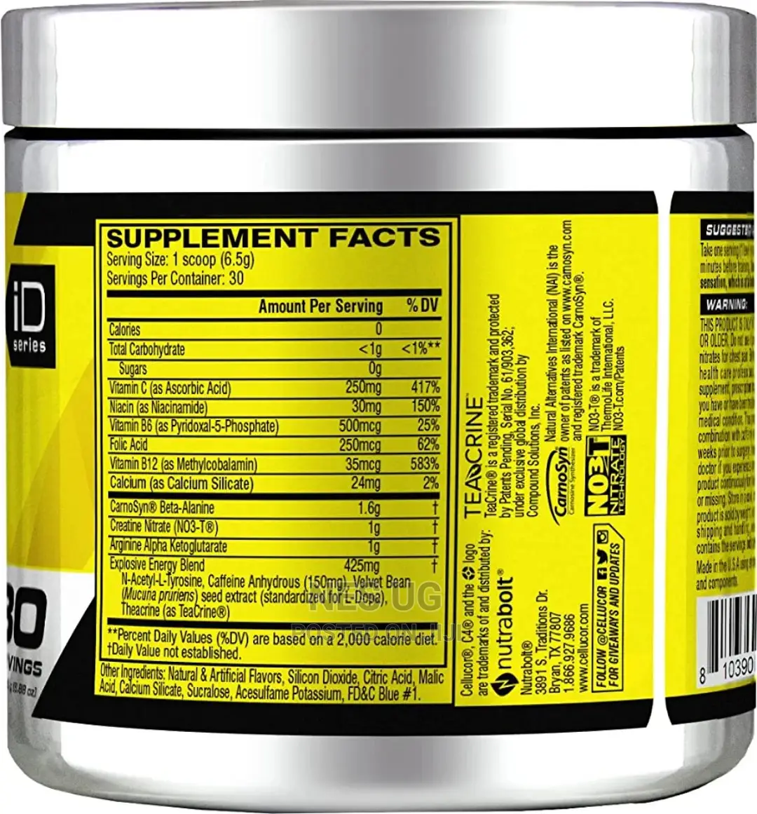Cellucor C4 Original Pre - Workout Powder 30 Servings