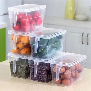 6pc Fridge Storage Container Organiser Foodcontainers -Clear