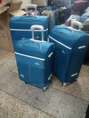 Original Cloth Suitcases Made by Monde.Medium( Blue)