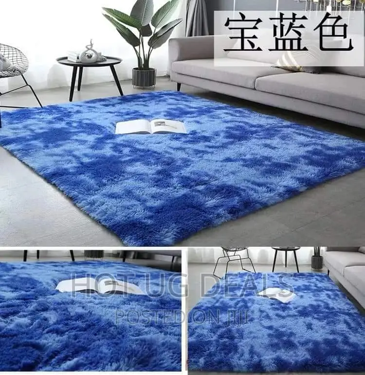 1.5 X 2m Fully Woolen Center Carpets- Blue