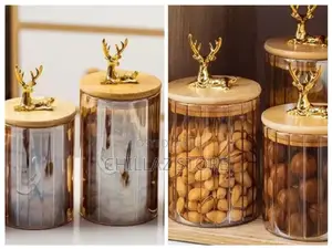 3pcs Glass Kitchen Food Storage Containers