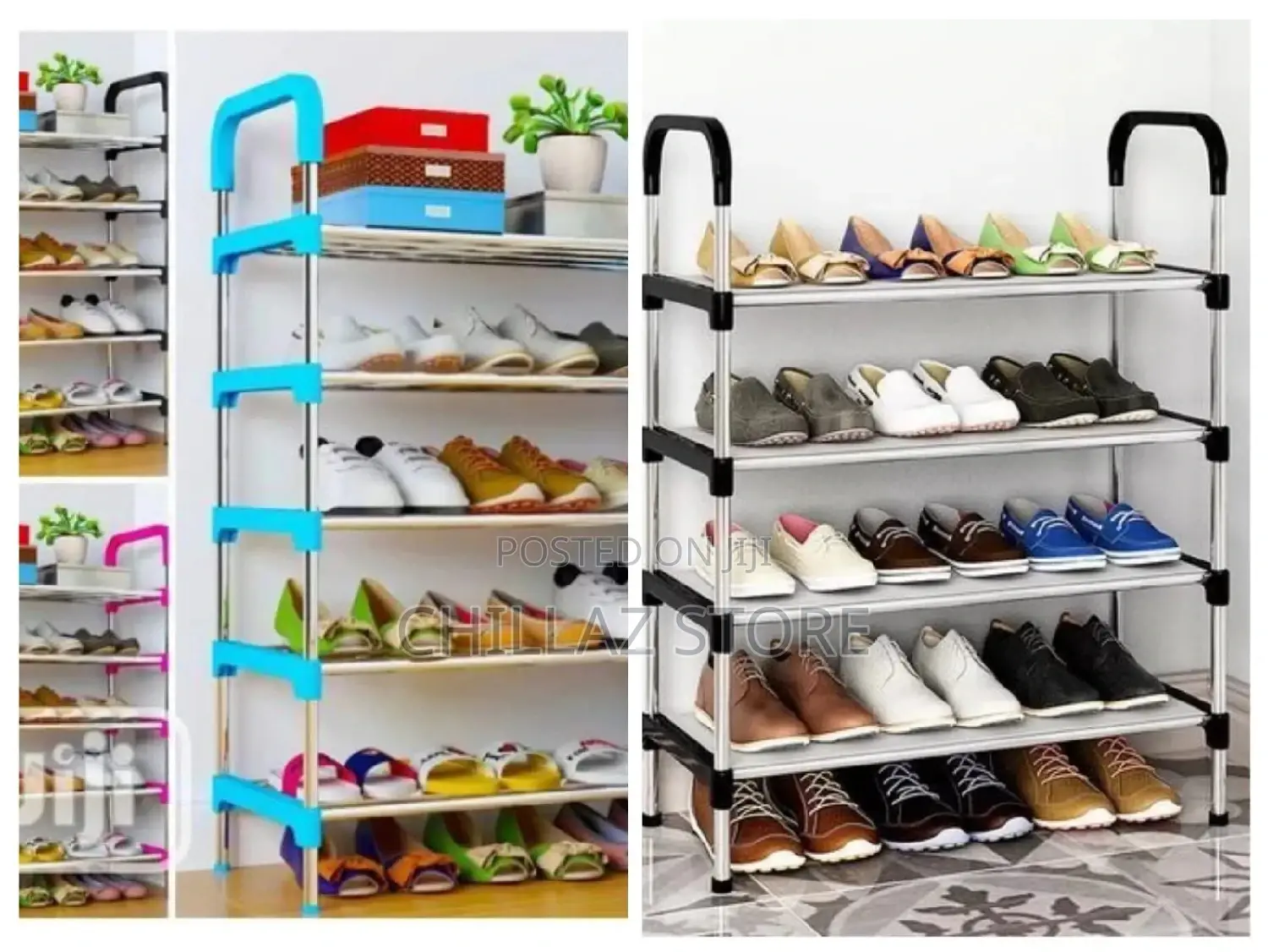 Stainless Steel 6layer Shoe Rack