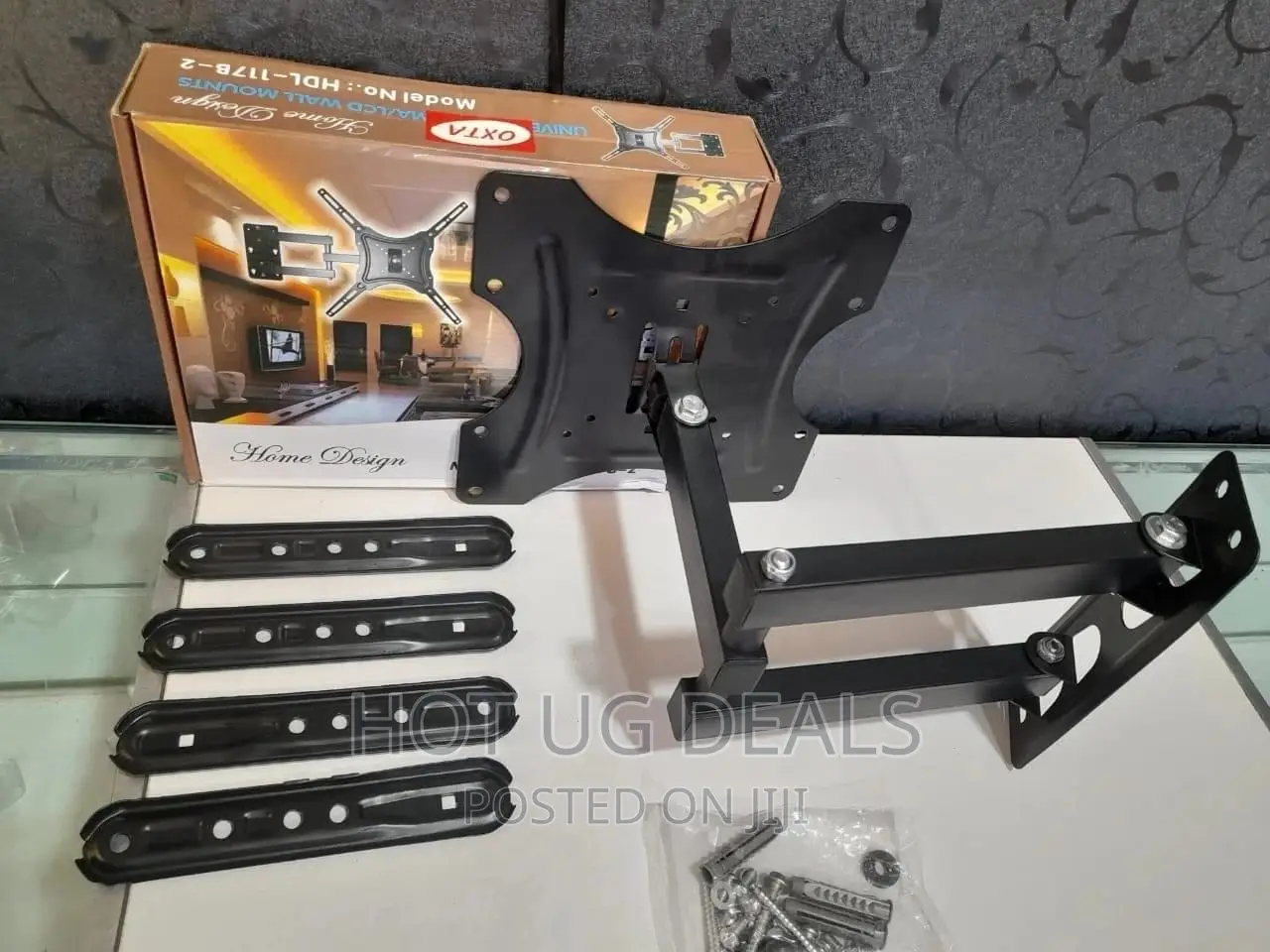 14"-55" Inch Led Lcd Movable Tv Wall Mount - Black