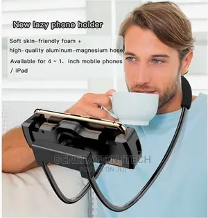 Neck Mounted Lazy Phone Holder C80 - Black