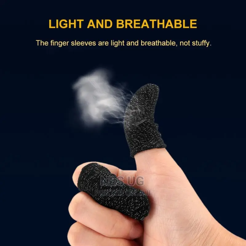 Gaming Finger Sleeve Sweatproof Gloves Breathable Fingertips