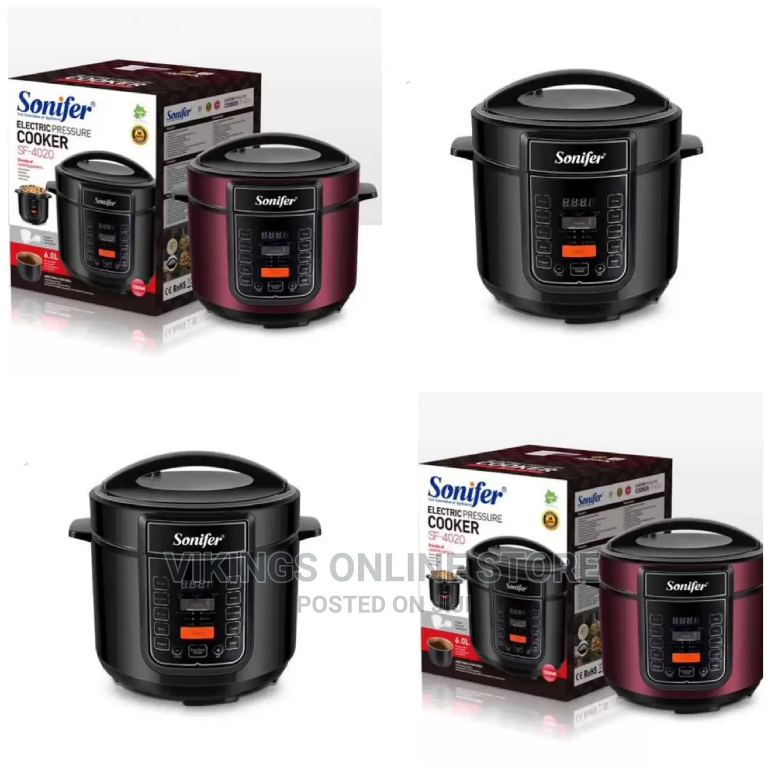 Sonifer Multi Function 6L Electric Pressure Cooker