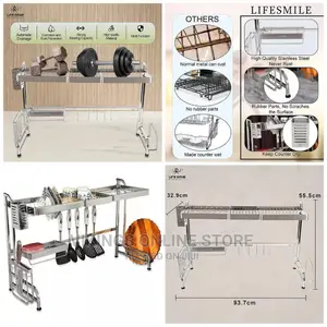 Over Sink Dish Drying Rack, 2 Tier Rack