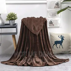 5*6 Light Weight Throw on Soft Blanket Dark Brown