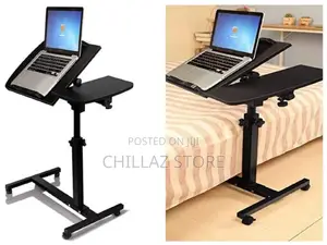 Adjustable Rolling Laptop Stand