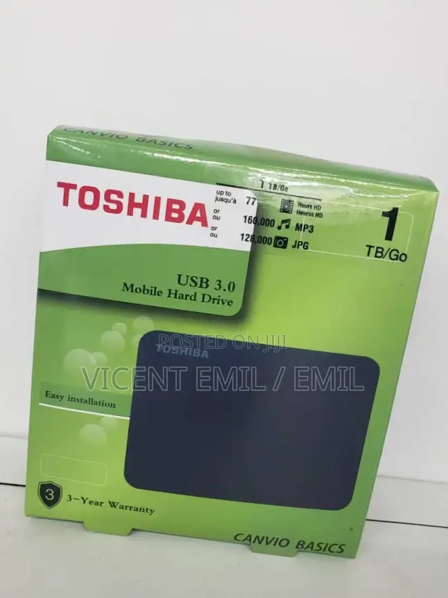 External Harddrive 1tb Toshiba