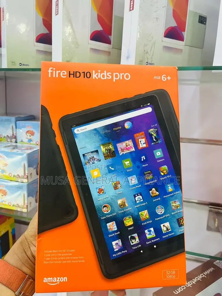 New Amazon Fire HD 10 Kids Pro 32 GB Black