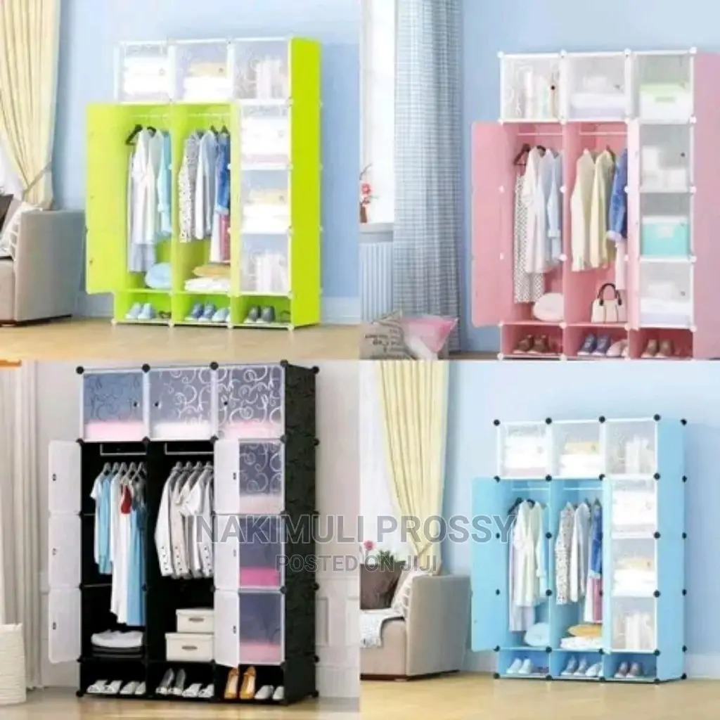 3 Column Plastic Wardrobe ( Closet)