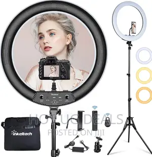 21inch Ring Light With Tripod Stand With Remote - Black