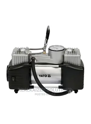 YATO 12V Portable Car Air Compressor With LED Lamp 250W