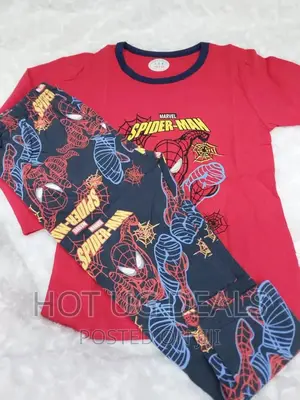 Unisex Children Night Wear Set (8 - 10 Years)- Multicolour