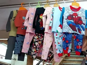 Unisex Children Night Wear Set (8 - 10 Years)- Multicolour