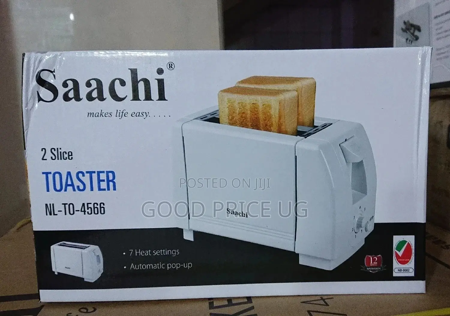 2 Slice Saachi Toaster With 2 Years Warranty .