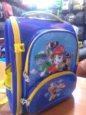 Kids Cartooned Backpack Bags.Large( Blue)