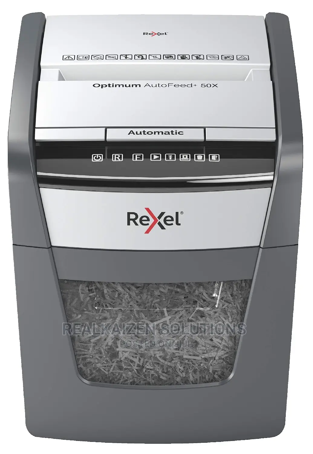 REXEL Optimum Autofeed+ Automatic Cross Cut 50paper Shredder