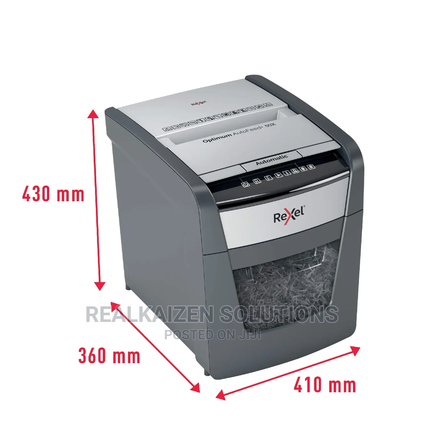REXEL Optimum Autofeed+ Automatic Cross Cut 50paper Shredder