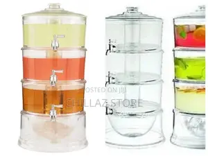 Acrylic 3tier Water, Juice Dispenser.