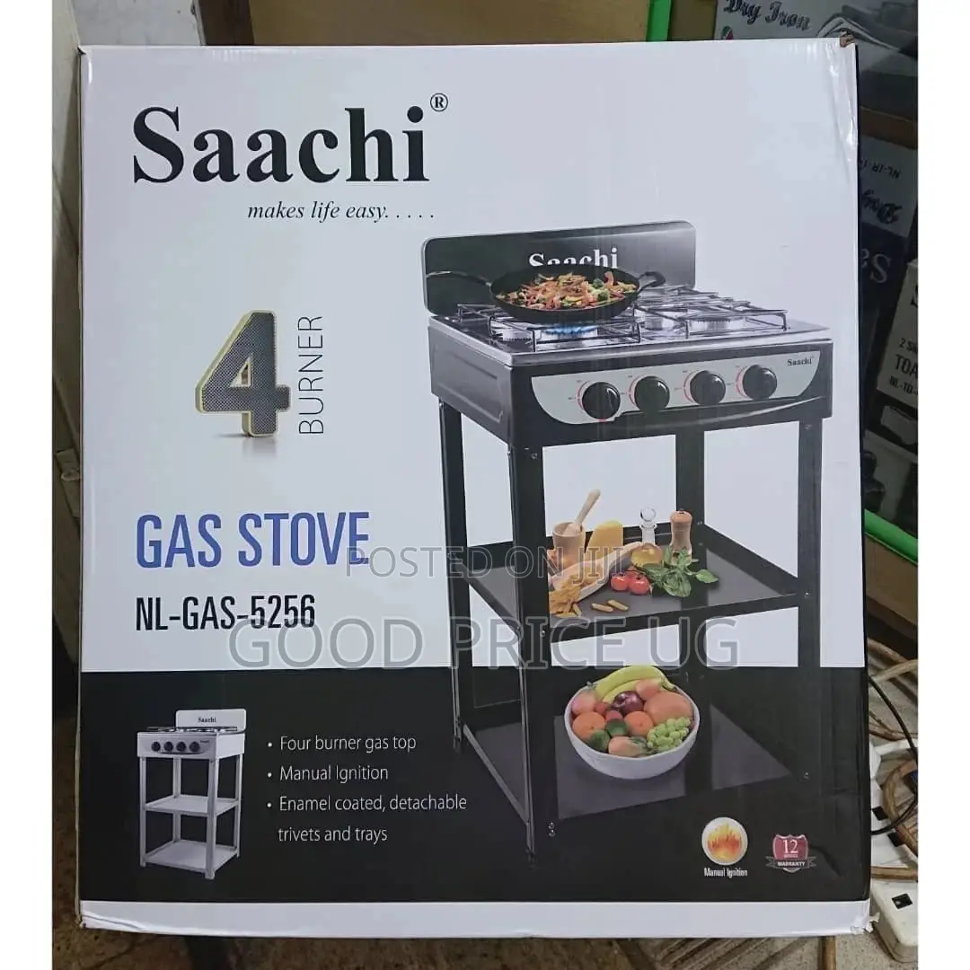 Saachi 4 Burner Full Gas Cooker With Stands