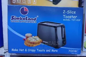 Simbaland 2 Slice Bread Toaster- Black